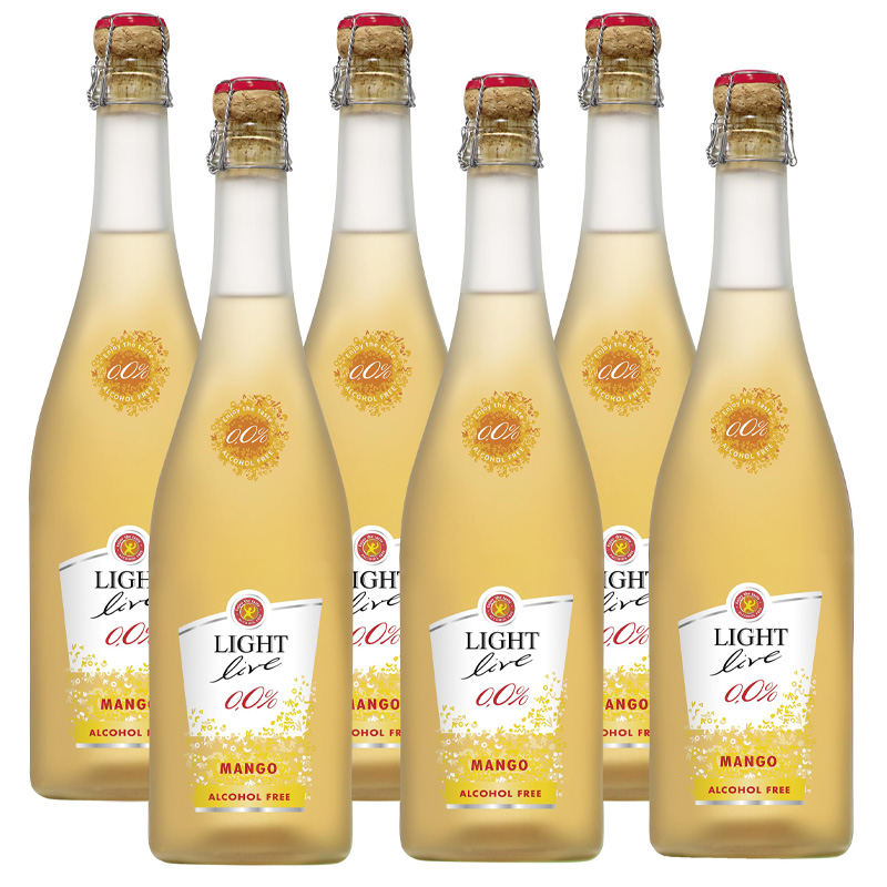 LIGHT Live - MANGO - 0.0% - 450cl (6er-case a 75cl)